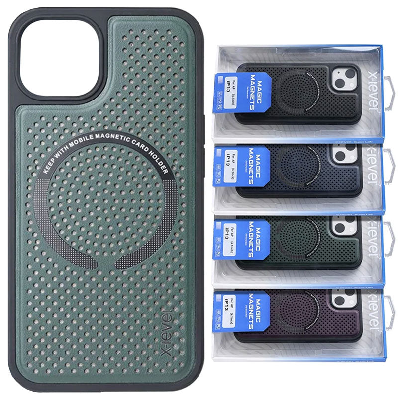 Husa X-Level Magic - iPhone 13, cu MagSafe, Magnetica, Green Dark