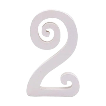Decoratiuni petrecere Zebra cifra 2, 11cm, lemn, autoadeziva, JAB0452