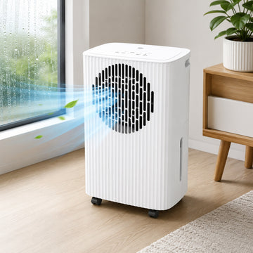 Dezumidificator aer Zilan ZLN1061, 10L/24h, timer, humidistat reglabil, display LED, 205W, alb