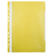 Dosar cu sina Noki 482011-030, plastic, galben, multiperforatii pentru arhivare, colturi rotunjite, set 25 buc