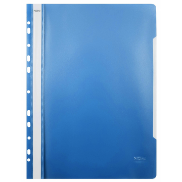 Dosar cu sina Noki 482011-130, plastic, albastru, multiperforatii pentru arhivare, colturi rotunjite, set 25 buc