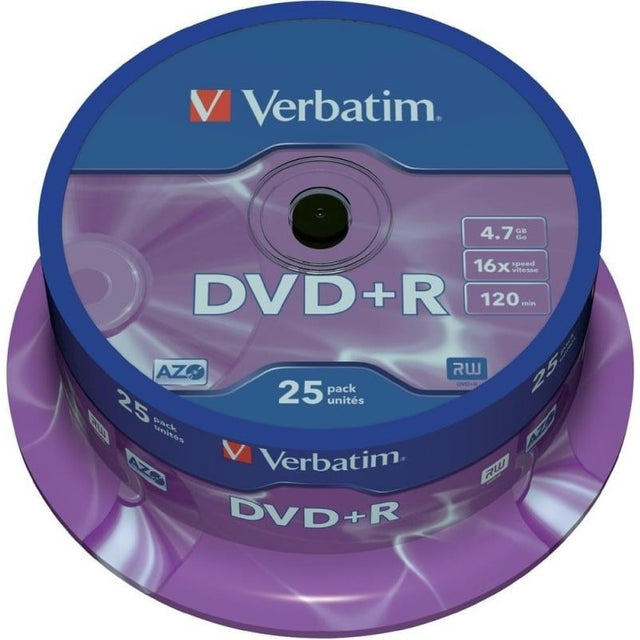 DVD+R Verbatim 43500, 4.7GB / 120min, 16x, set 25 buc