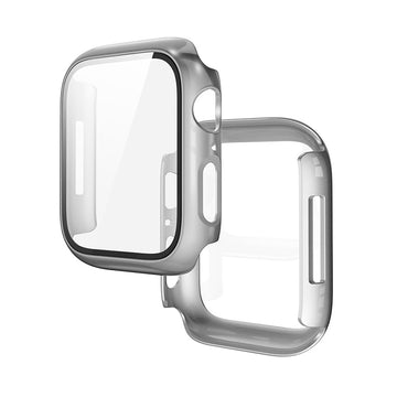 Folie Integrata Hoco WS3, Rama Protectie cu Folie Integrata, iWatch Series 7/8, PC, 45mm - Argintiu