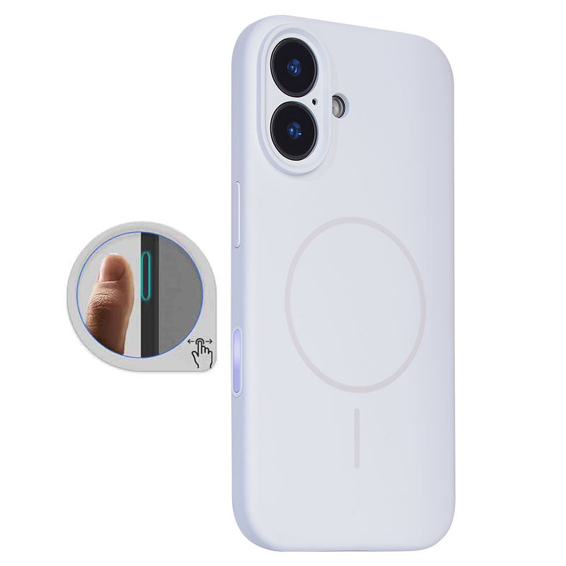 Husa MagThin - iPhone 16 Plus, SoftTouch, Camera Control, TPU, Pure White