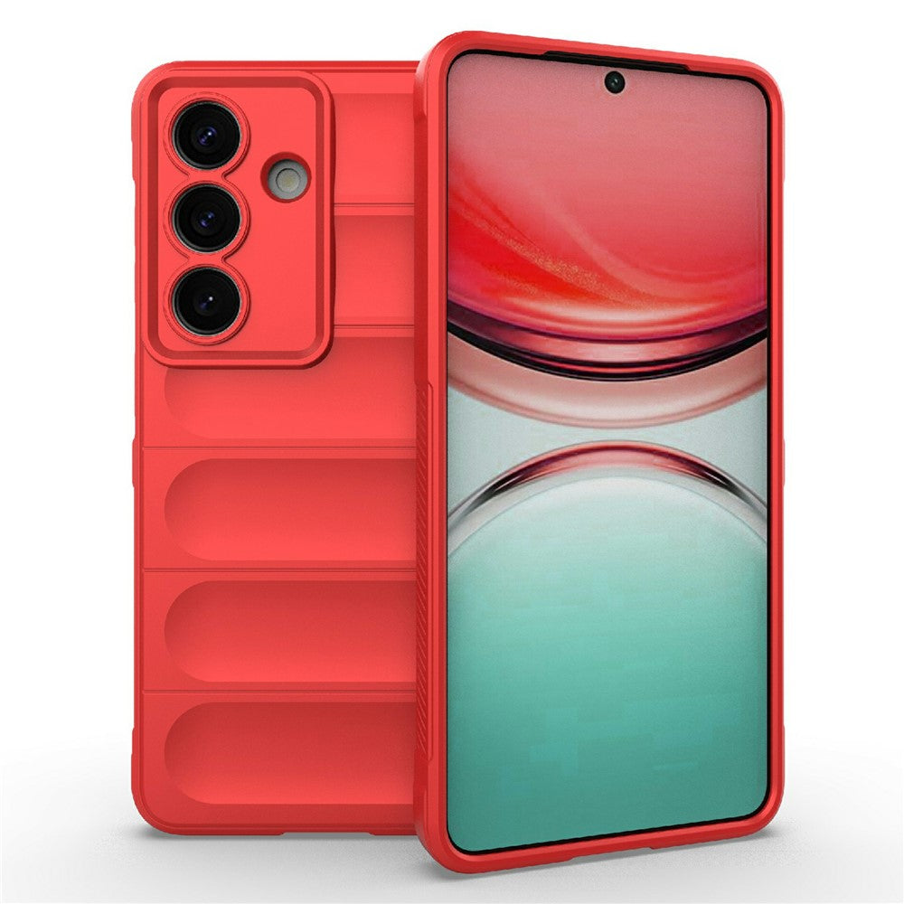 Husa Wave pentru Samsung Galaxy S26 Plus, Grip Microfiber, ShockProof - Rosu