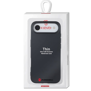 Husa X-Level Thin pentru iPhone 17 Air, Thin Series, SoftTouch - Negru