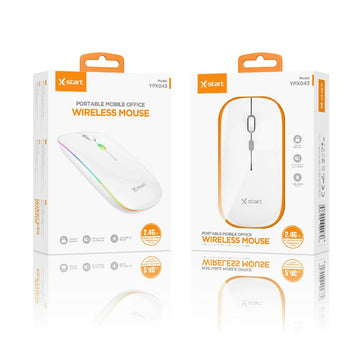 Mouse Uri X-Start YPX043, 1.000 DPI, Conexiune 2.4G, OneSignal - Alb