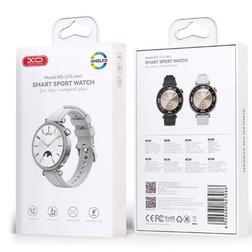 XO(GT4) - Ceas SmartWatch, Amoled, Wireless, Waterproof, functii multiPhonele, Talking, Silver