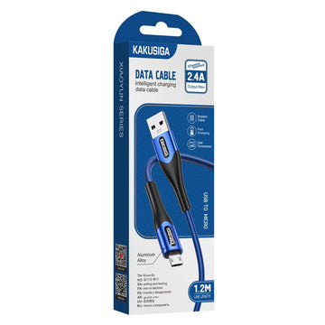Cablu Date si Incarcare Kaku KSC-724, USB-A la MicroUSB, 18W, 2.4A, 1.2m - Albastru