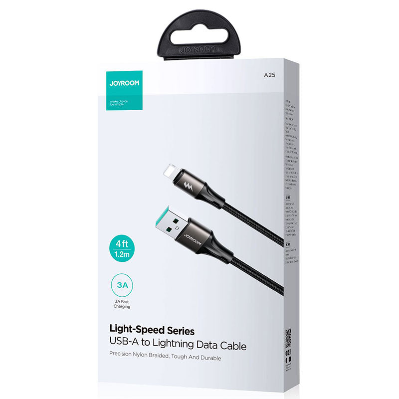 Joyroom (S-A25) - Cablu Date si Incarcare, USB la Lightning, 3A, 1.2m, Black