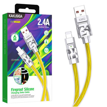 Cablu Date si Incarcare Kaku KSC-956, USB-A la Lightning, 2.4A, 1m - Auriu