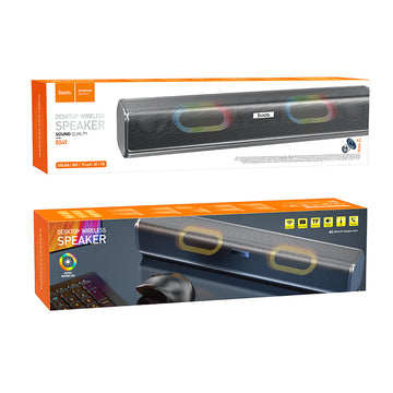 Boxa Portabila Hoco BS49, Desktop, BT Wireless, 5W*2 - Gri
