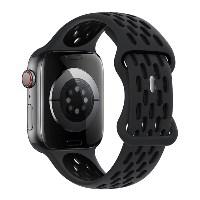 Curea Hoco WA19 pentru Apple Watch, Sport, Silicon 42/44/45/49mm - Negru Coal