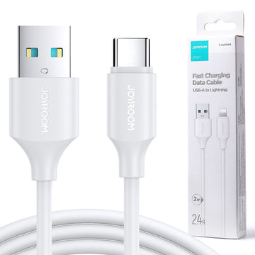 Cablu Date si Incarcare Joyroom S-UC027A9, USB-A la USB-C, 3A, 2m - Alb