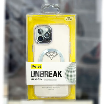 Husa iPefet Clear pentru iPhone 11 Pro, AntiDrop cu MagSafe, Acryl - Albastru Sky