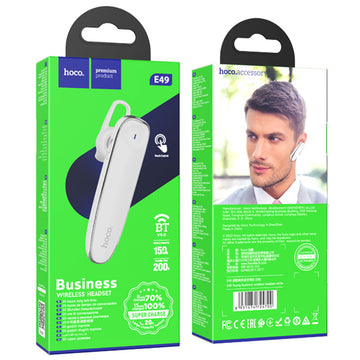 Casti Hoco E49, BT 5.0 - Alb