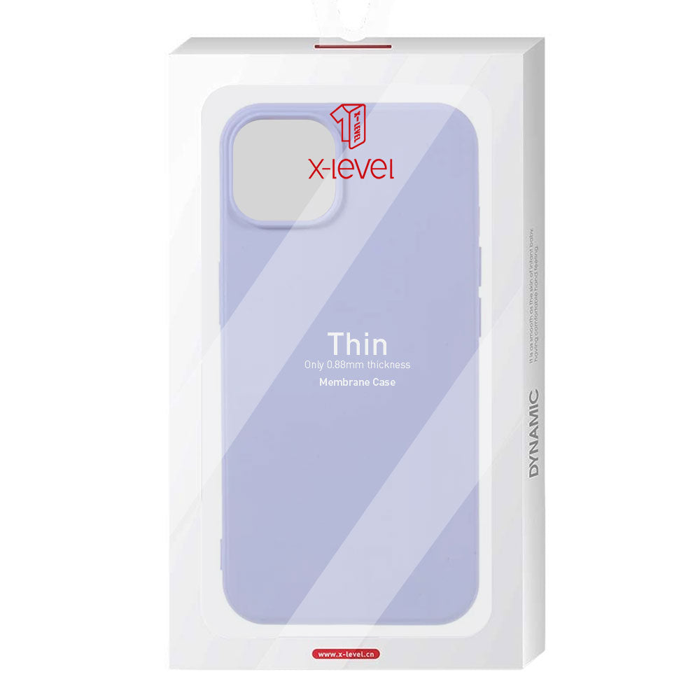Husa X-Level Thin - iPhone 15 - MicroFiber, Purple