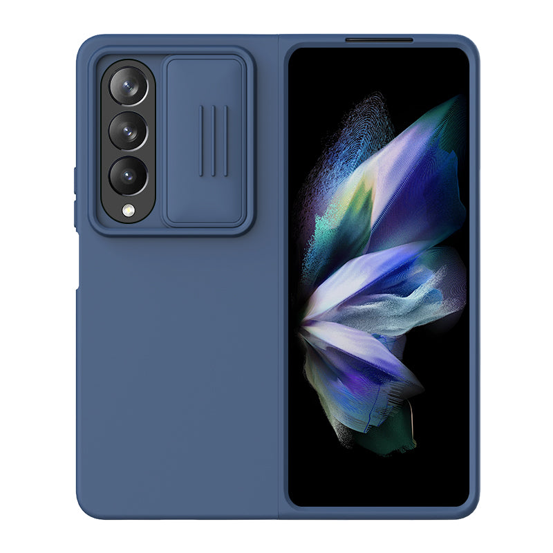 Husa Nillkin, pentru Samsung Z Fold 4, CamShield Silky, TPU, Midnight Blue