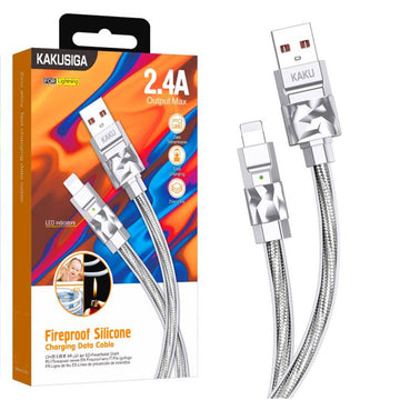Cablu Date si Incarcare Kaku KSC-956, USB-A la Lightning, 2.4A, 1m - Gri