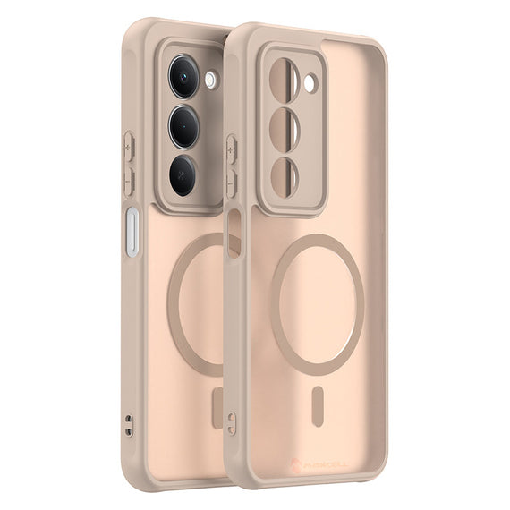 Husa MagFrost Pro - Xiaomi Redmi 15 4G/5G, Matte MagSafe, Frosted frame, Gold