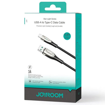 Cablu Date si Incarcare Joyroom SA27-AC3, USB-A la USB-C, 3A, Fast, 1.2m - Negru