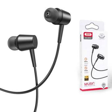 Casti cu Fir XO EP57, In Ear, 3.5mm, 1.2m, Mic & Volume Key, HiFi - Negru