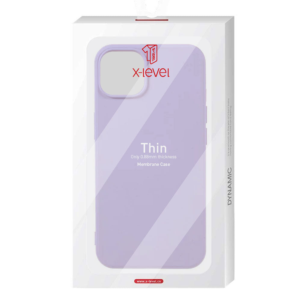 Husa X-Level Thin - iPhone 13 Pro Max - MicroFiber, Lilac