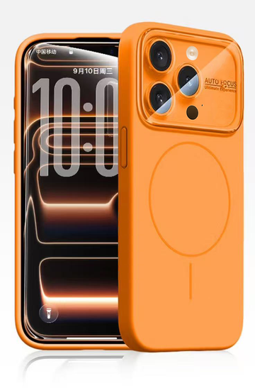Husa MagConverse pentru iPhone 14 Pro Max, UltraThin, Magnetic FlexiCase - Portocaliu