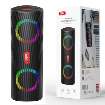 Boxa Portabila XO F43, Wireless BT 5.2, 2x5W, 1200mAh, TF Card, RGB Ambient Light - Negru