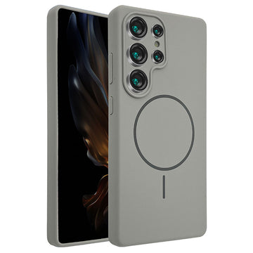 Husa MagThin pentru Samsung S25 Plus, Smooth Soft, MagSafe - Titan Grey