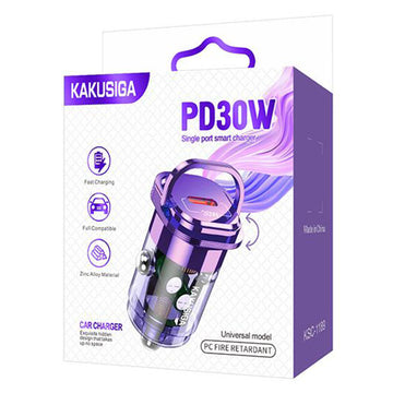 Incarcator Auto Kaku KSC-1189, PD30W, 1xUSB-C - Mov