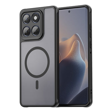 Husa MagFrost Pro pentru Motorola Edge 60, Fusion, Matte MagSafe, Frosted Frame - Negru