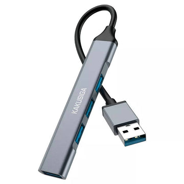 Hub USB Kaku KSC-751, Multiport, USB-A 3.0 M la USB-A 3.0, 3 X USB-A 2.0, 4 in 1 - Gri