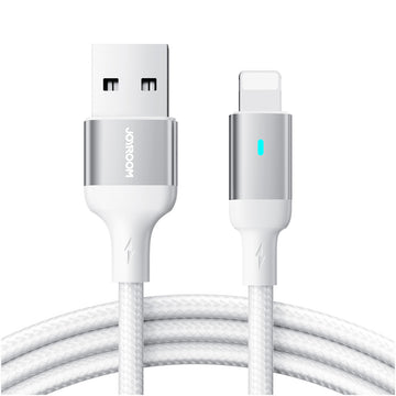 Cablu Date si Incarcare Joyroom S-A10, USB-A la Lightning, 3A, Fast, 1.2m - Alb