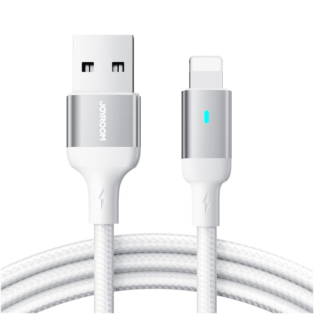 Cablu Date si Incarcare Joyroom S-A10, USB-A la Lightning, 3A, Fast, 1.2m - Alb