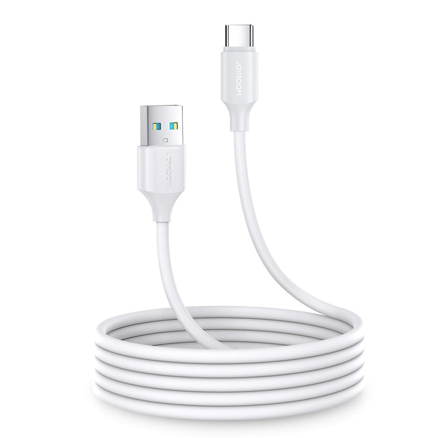 Cablu Date si Incarcare Joyroom S-UC027A9, USB-A la USB-C, 3A, 2m - Alb