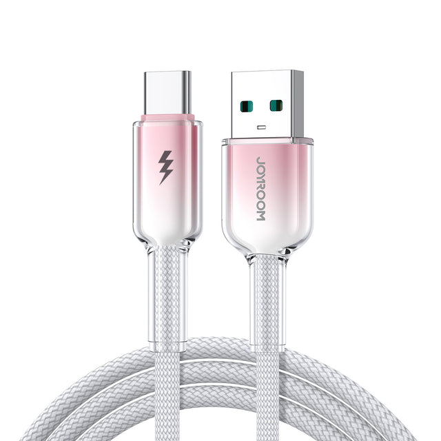 Cablu Date si Incarcare Joyroom S-A42, USB la USB-C, 3A, FastCharge, 1.2m - Alb