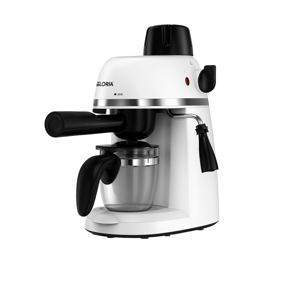 Espressor 3.5 Bar, Floria ZLN9359, 800W, 4 cesti, tava detasabila, alb