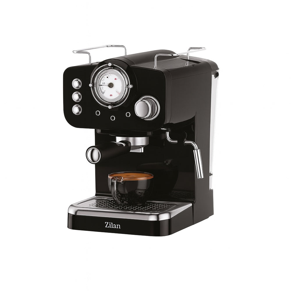 Espressor manual 15 Bar, Zilan ZLN2991 – 1.25L, 1100W, design retro, negru