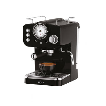Espressor manual Zilan ZLN2991 – 1100W, 15 bar, 1.25L, design retro, negru