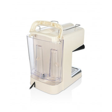Espressor manual Zilan ZLN2992 Crem, 15 Bar, 1.25 L, 1100W, filtru dublu inox, termometru frontal, design Retro