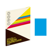Etichete autocolante Grand 150-1365, 1/A4, 210x297mm, permanente, colturi drepte, albastru fluorescent, top 25 coli