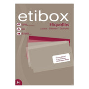 Etichete autocolante Etibox 100324, 6/A4, 99.1x93.1mm, permanente, colturi drepte, alb, top 100 coli (600 etichete)