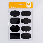Etichete scolare CNX BSD-722, 8/coala, simple, negru, 4 coli/set
