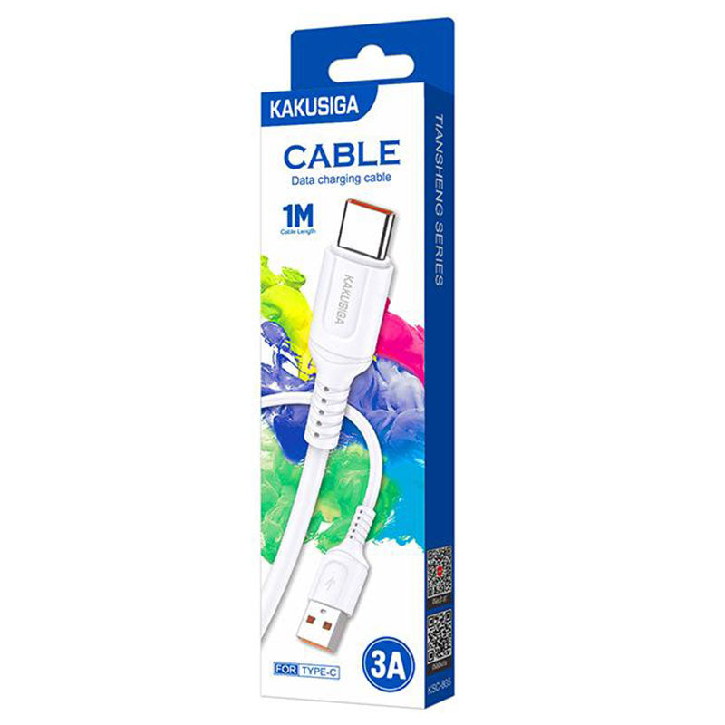 Cablu Date si Incarcare Kaku KSC-805, USB-A la USB-C, 18W, 2.4A, 1m - Alb