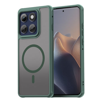 Husa MagFrost Pro pentru Motorola Edge 60 Pro, Matte MagSafe, Frosted Frame - Verde inchis