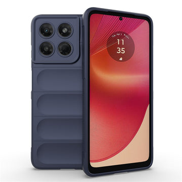 Husa Wave pentru Motorola Moto G37/G47, Grip Anti-Shock, TPU - Bleumarin