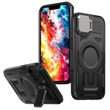 Husa UrbanMag pentru iPhone 17 Air, Hybrid, Armor MagCase, CamBracket - Negru