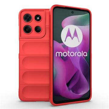 Husa Wave pentru Motorola Moto G17 Power, Grip Anti-Shock, TPU - Rosu