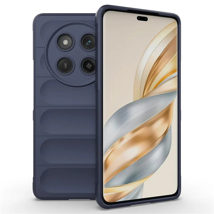 Husa Wave - Honor Magic7 Lite, Grip Microfiber, ShockProof, Navy Blue